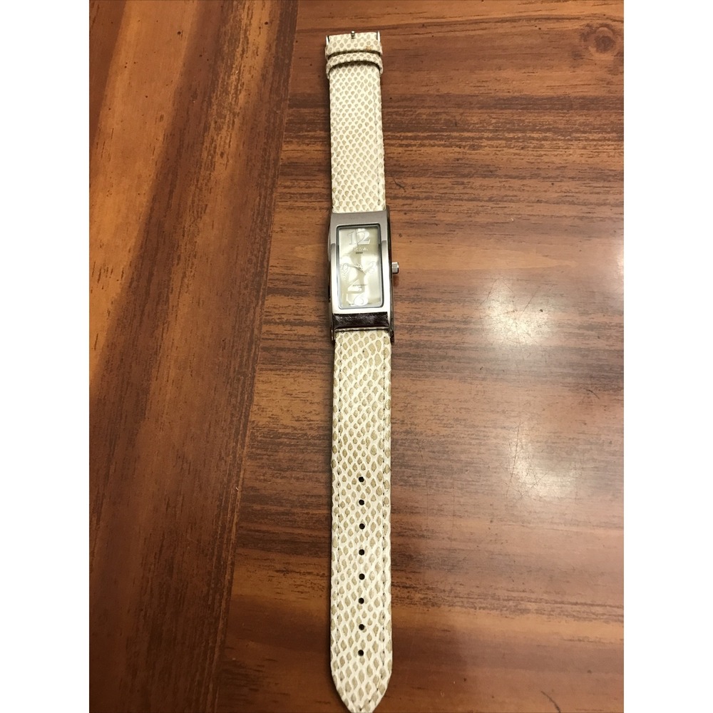 Activa swiss watch womens longgated snake look leather band